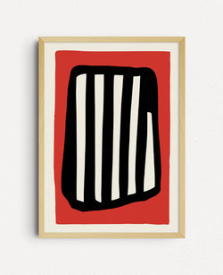 Bold Structure Red - Plakat