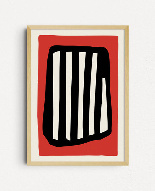 Bold Structure Red - Plakat