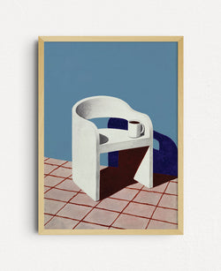 Bold Structure Red (Kopia) - Plakat