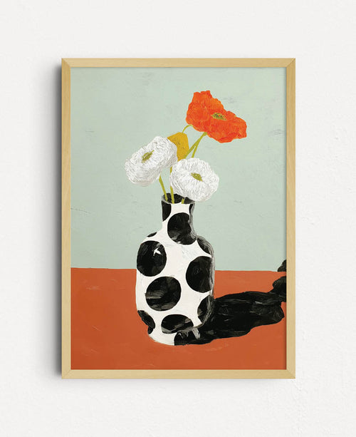 Polka Vase - Plakat