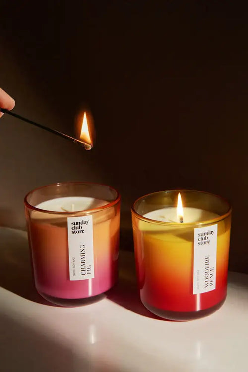Zestaw dwóch świec - Świeca
