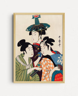 Three Woman Kitagawa Utamaro - Plakat