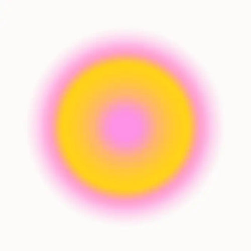 Żółto-różowy gradientowy okrąg